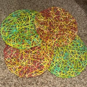 Fiesta ware place mats set of 4